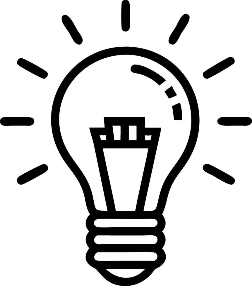 Lightbulb filled with ballot papers vector