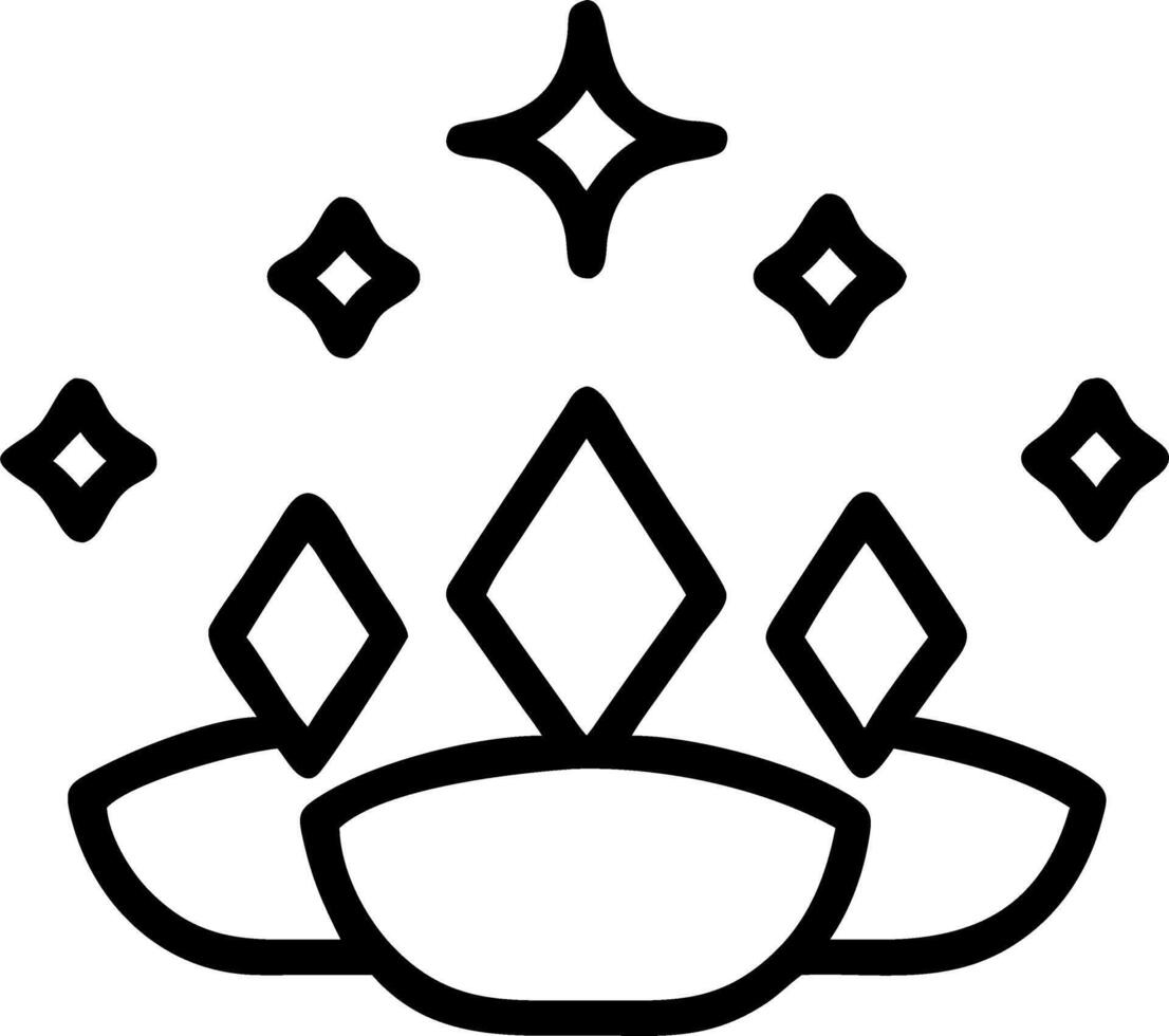 Loy Krathong with Floating Gems vector