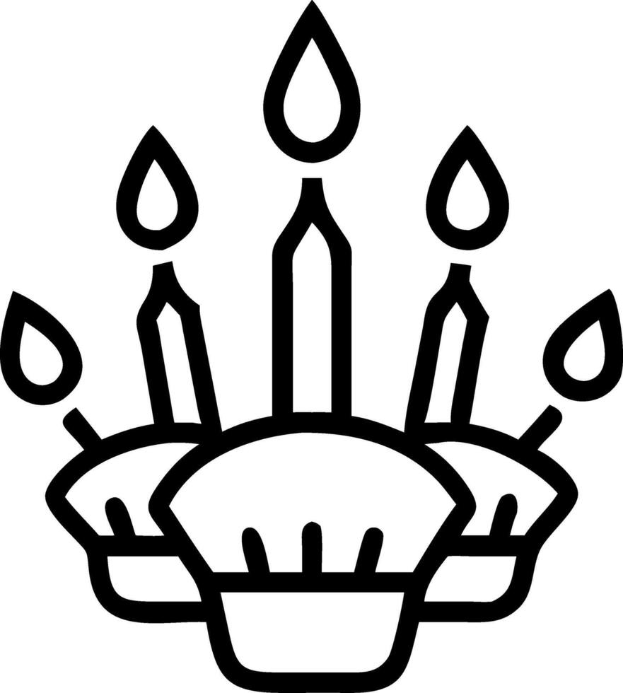 Loy Krathong with Glowing Candles vector