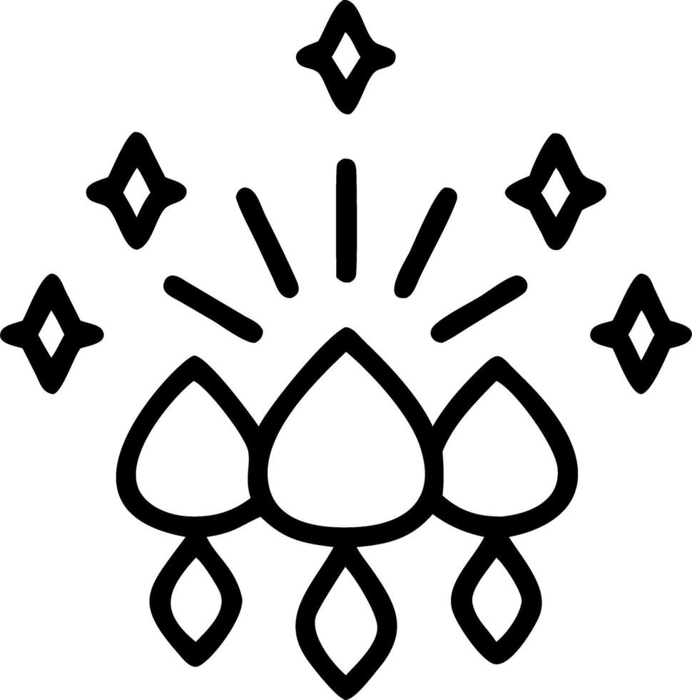 Loy Krathong with Glowing Fireflies and Gems on a Plain Background vector