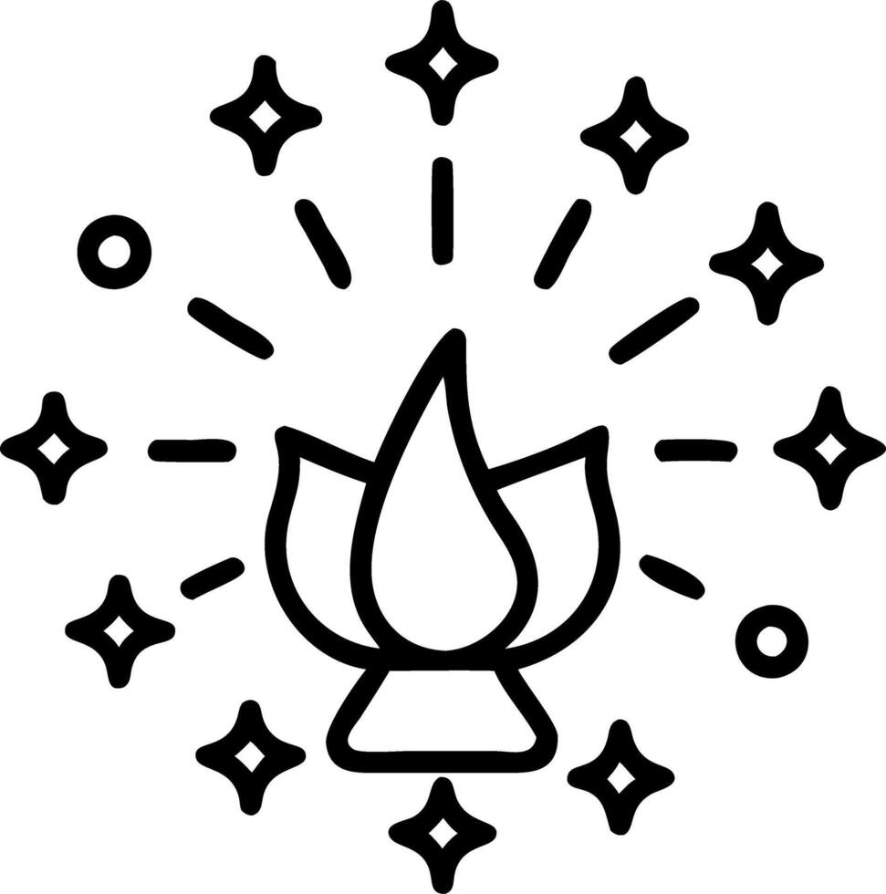 Loy Krathong with Glowing Fireflies vector