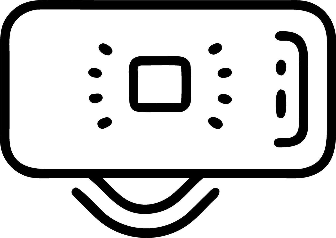 Macro Close up of Digital Wallet Icon vector