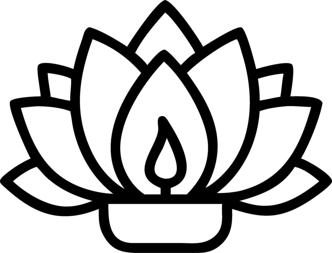 Loy Krathong with Lotus Flowers vector