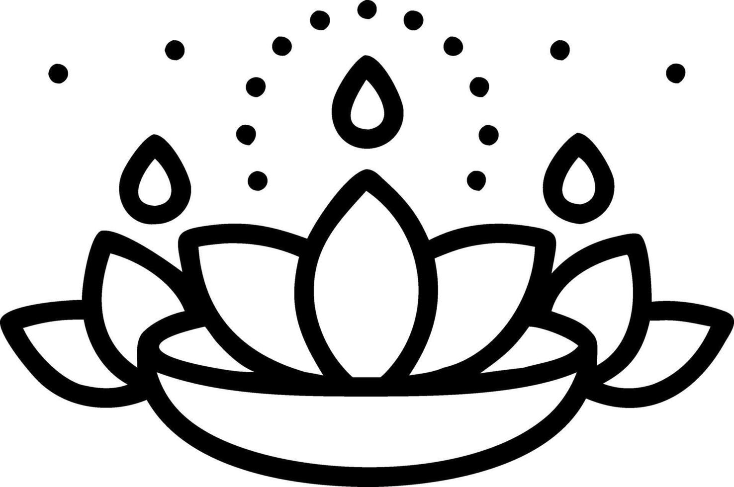 Loy Krathong with Glowing Lotus and Fireflies on a Glossy Lake vector