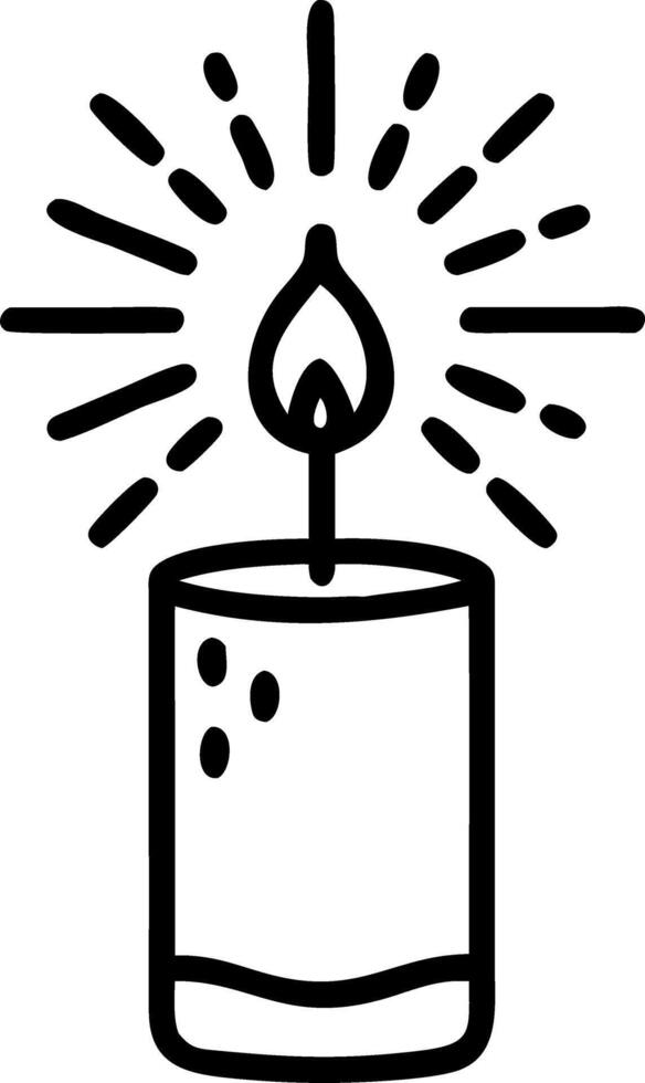 Macro of Holographic Candle vector