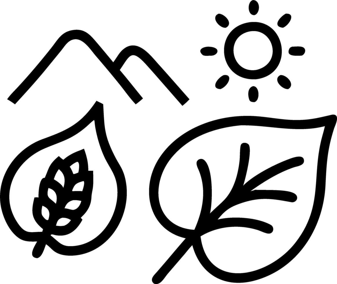 Nature Inspired Calendar Icons vector