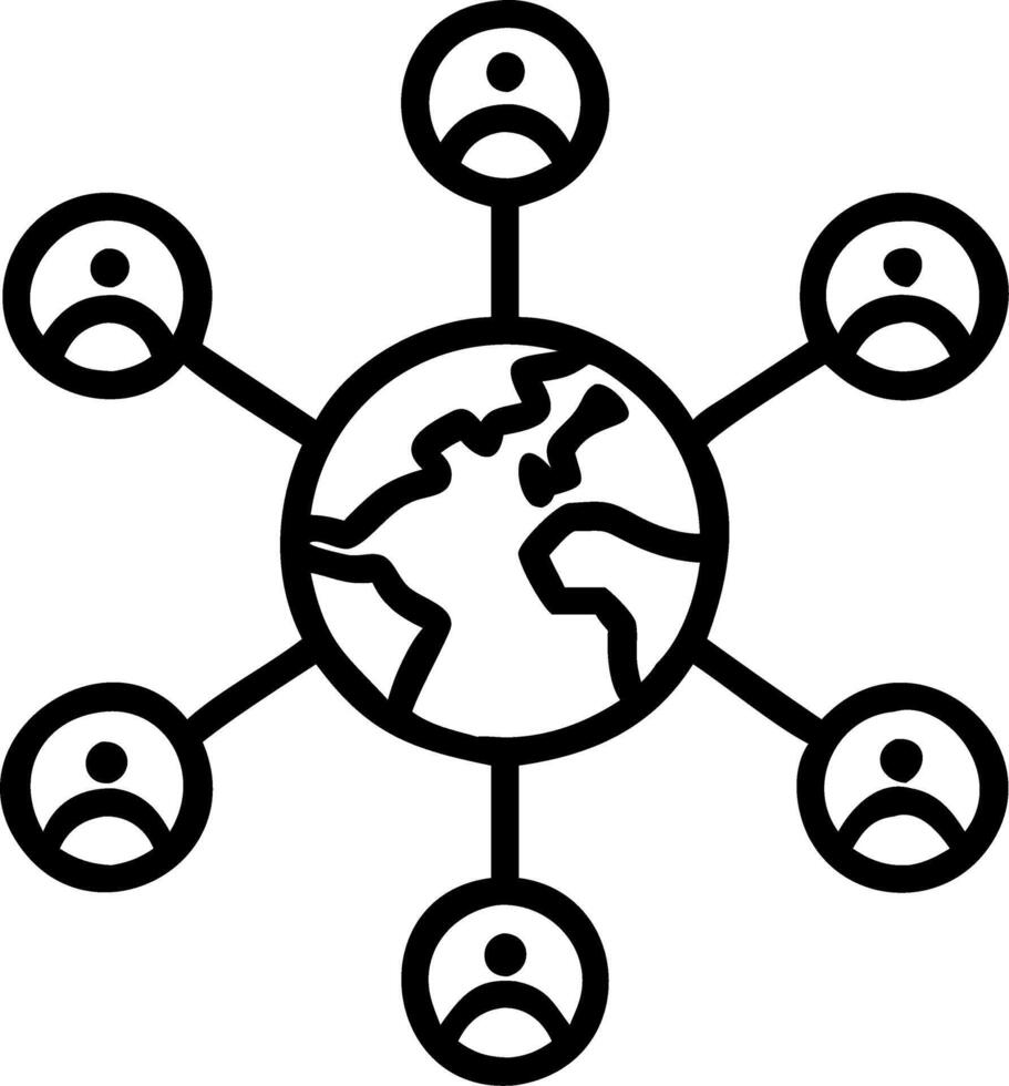 Orbiting policy icons vector
