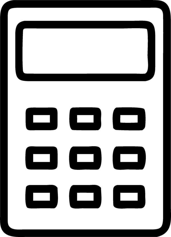 Plain Calculator with Copy Space vector