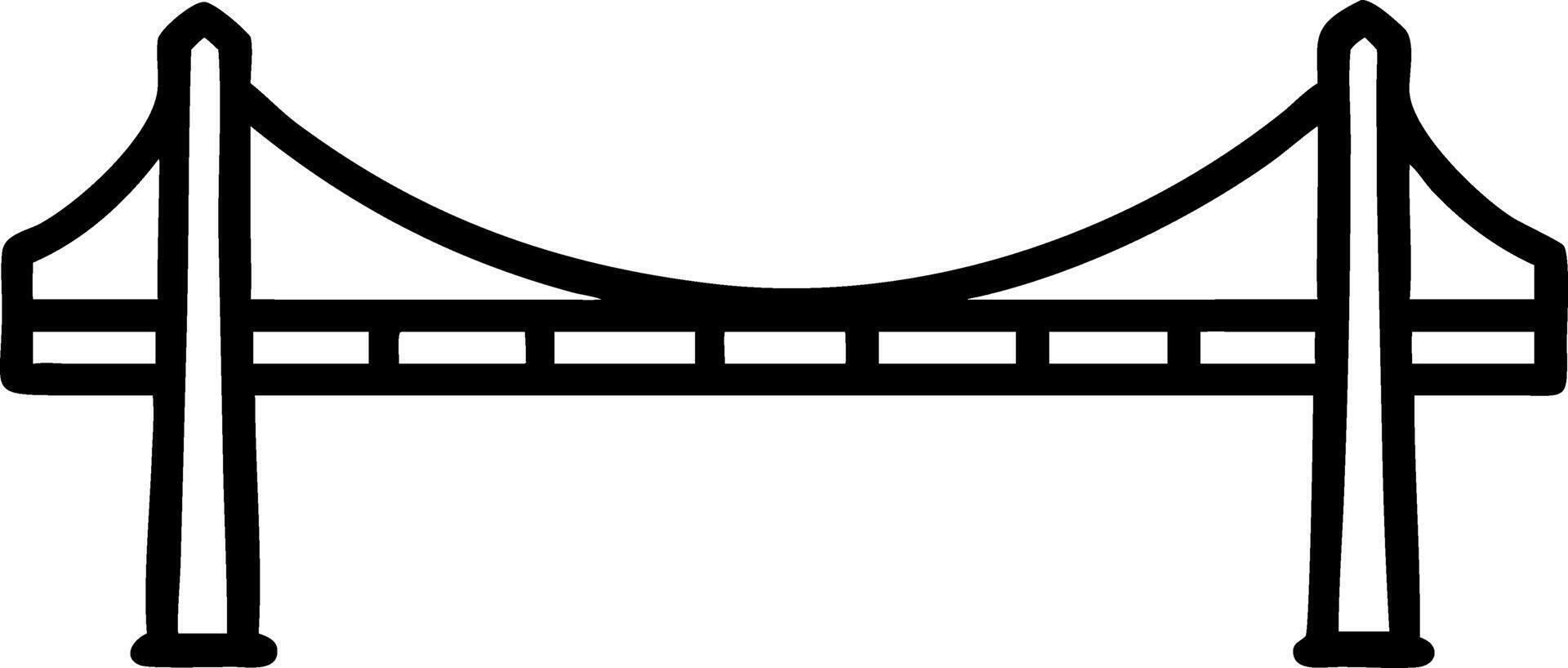 Plain Bridge with Copy Space vector