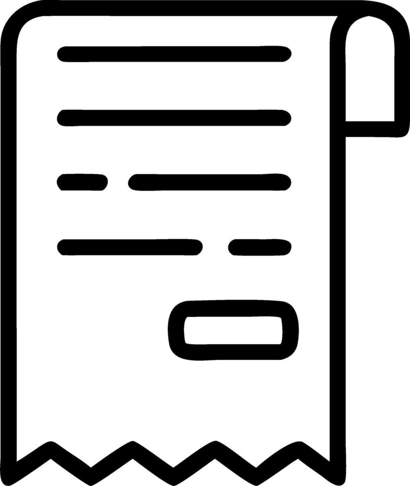 Plain Receipt with Copy Space vector