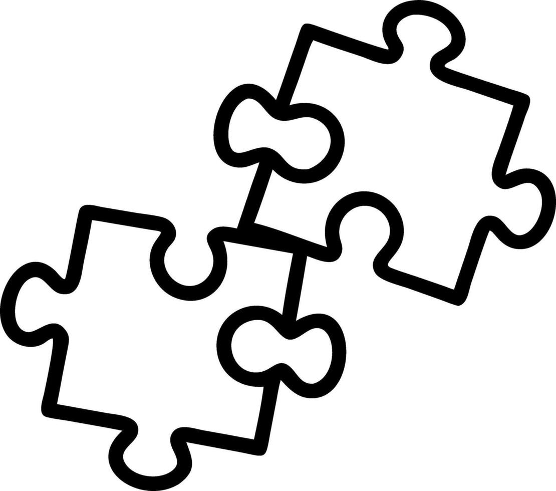 Plain Puzzle Pieces with Copy Space vector