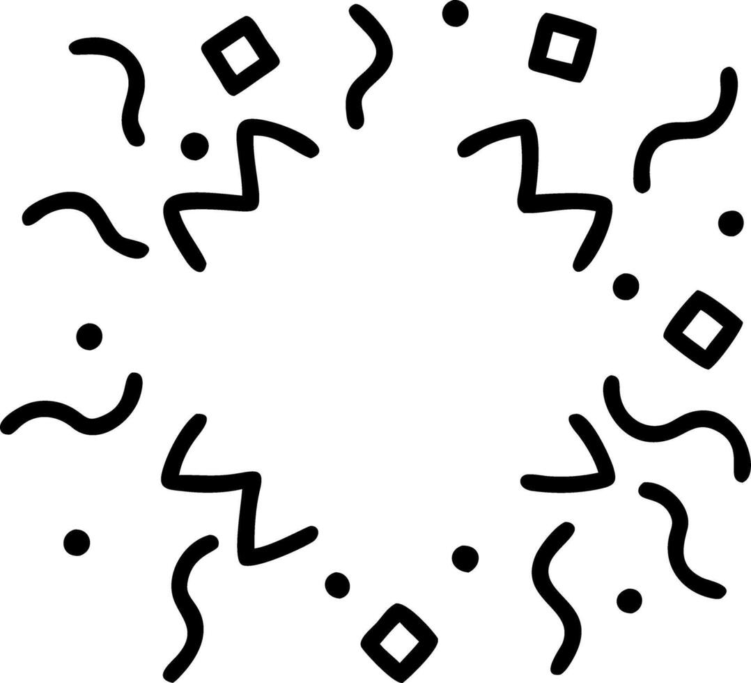 Plain White Confetti Scatter vector