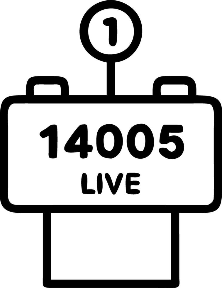 Podium with live fundraising leaderboard vector