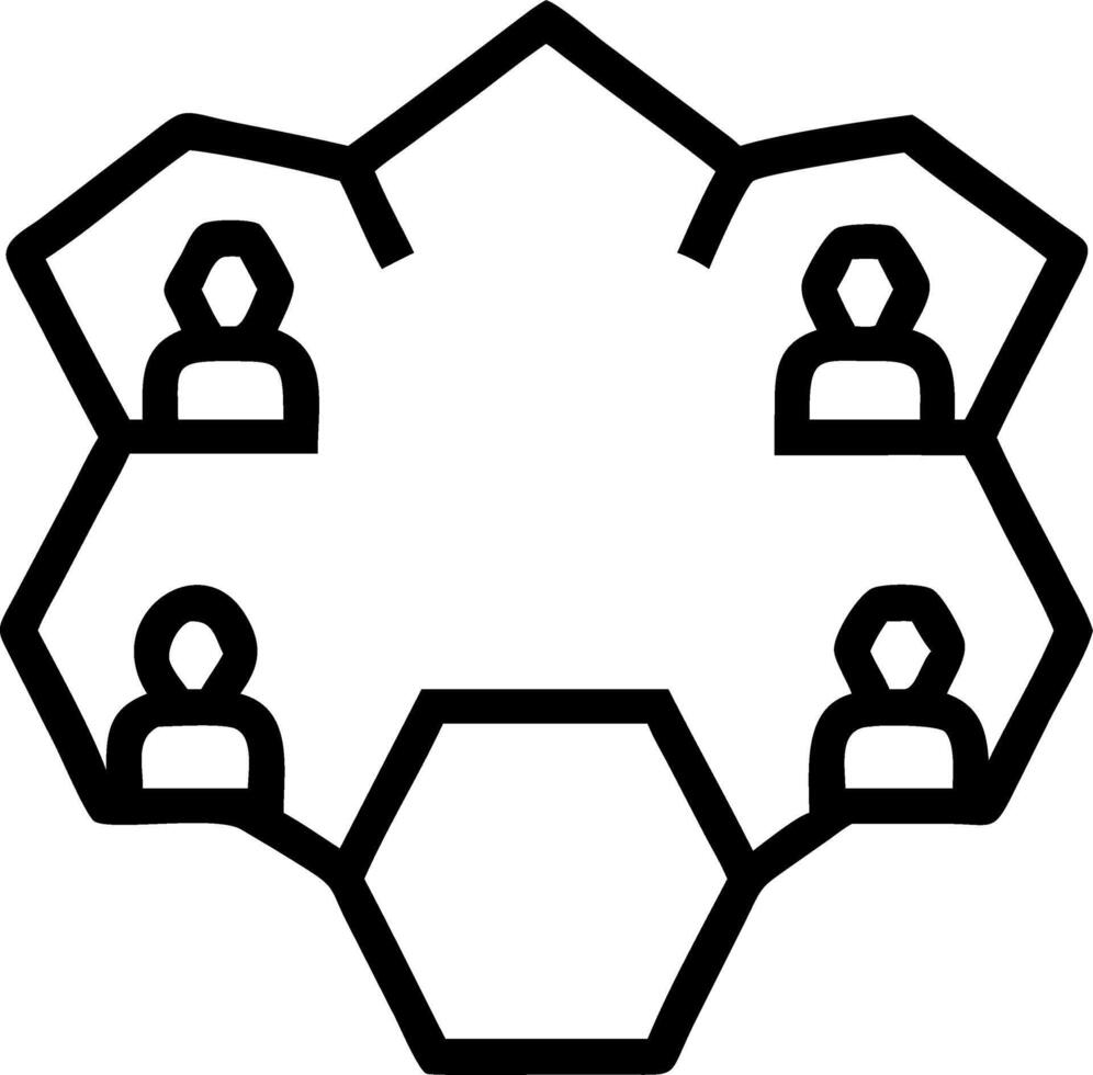 Poll worker beehive organization frame vector