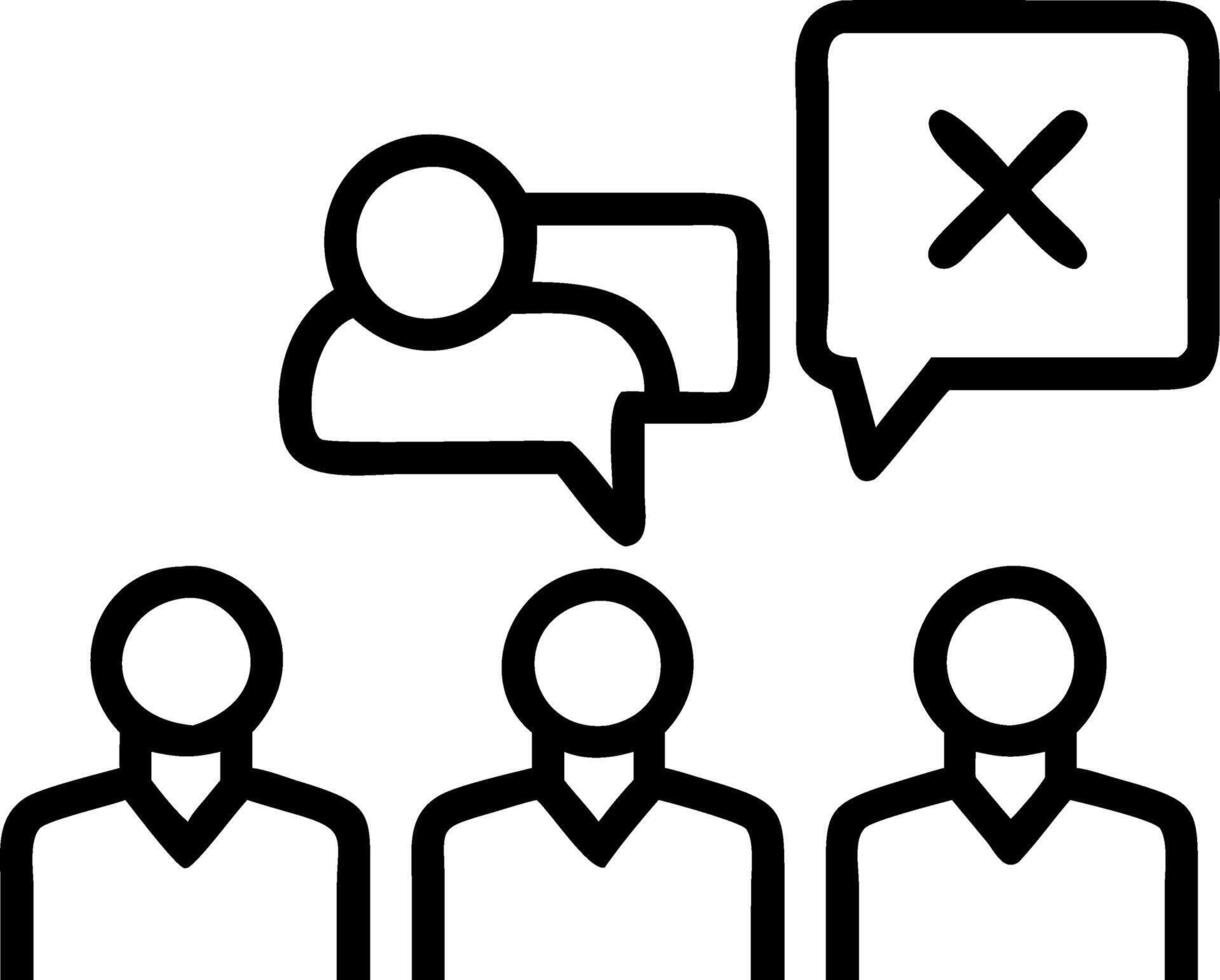 Post election community dialogue vector