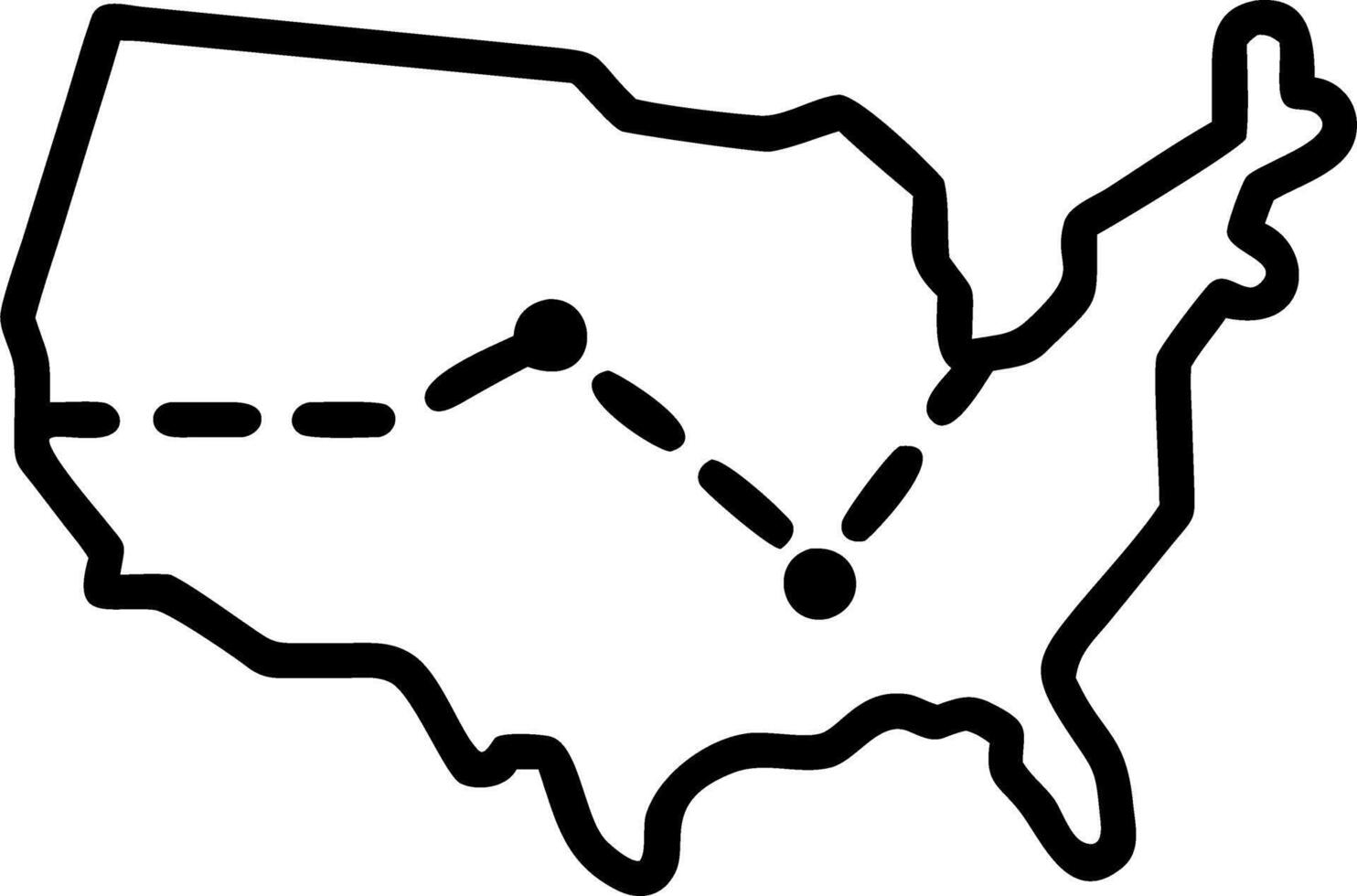 Predictive political weather map vector