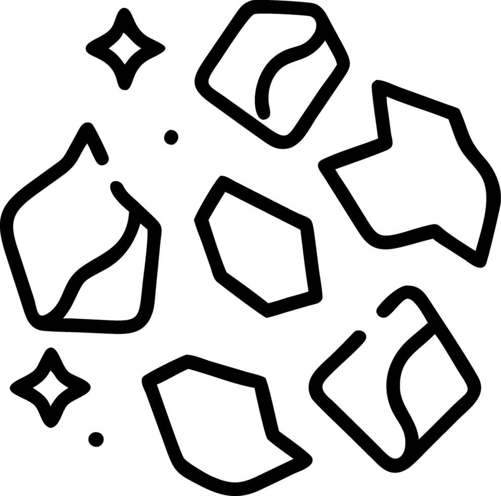 Recycled Glass Elements vector