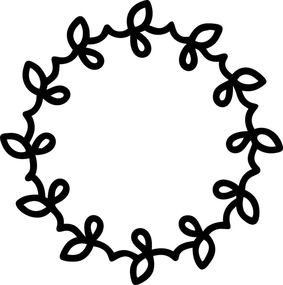 Recycled Paper Christmas Wreath vector