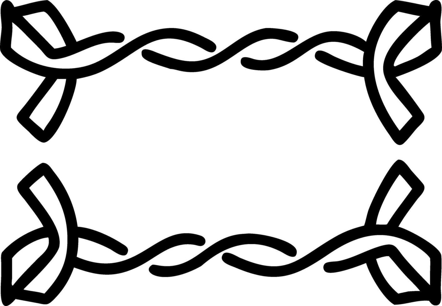 Red Ribbon Frame vector