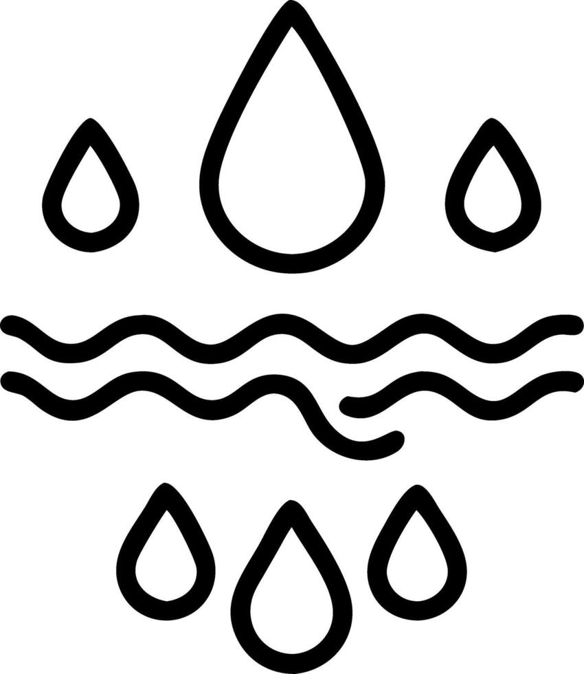 Rising white water droplets vector
