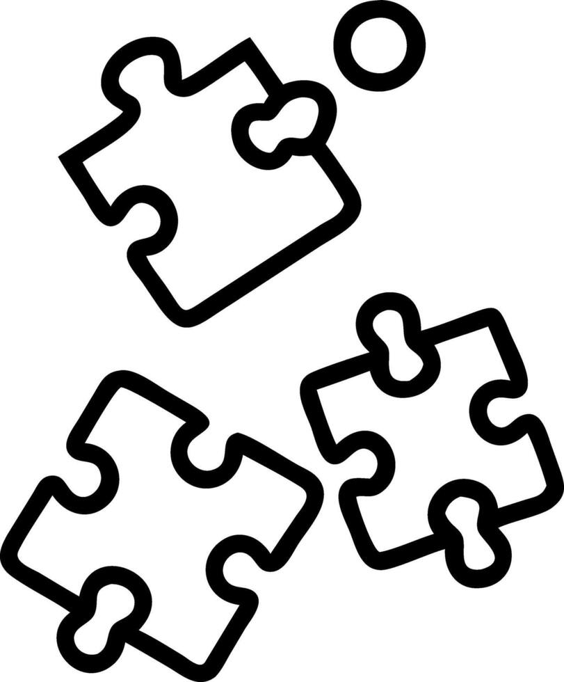 Rising white puzzle pieces vector