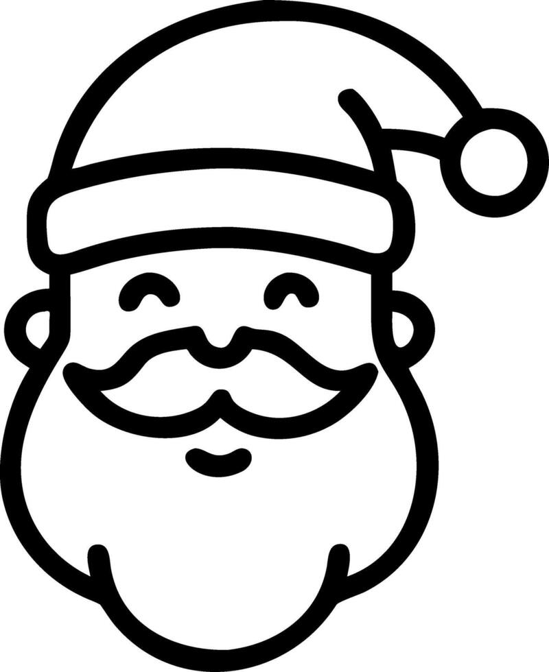Santa Singing Christmas Carols vector