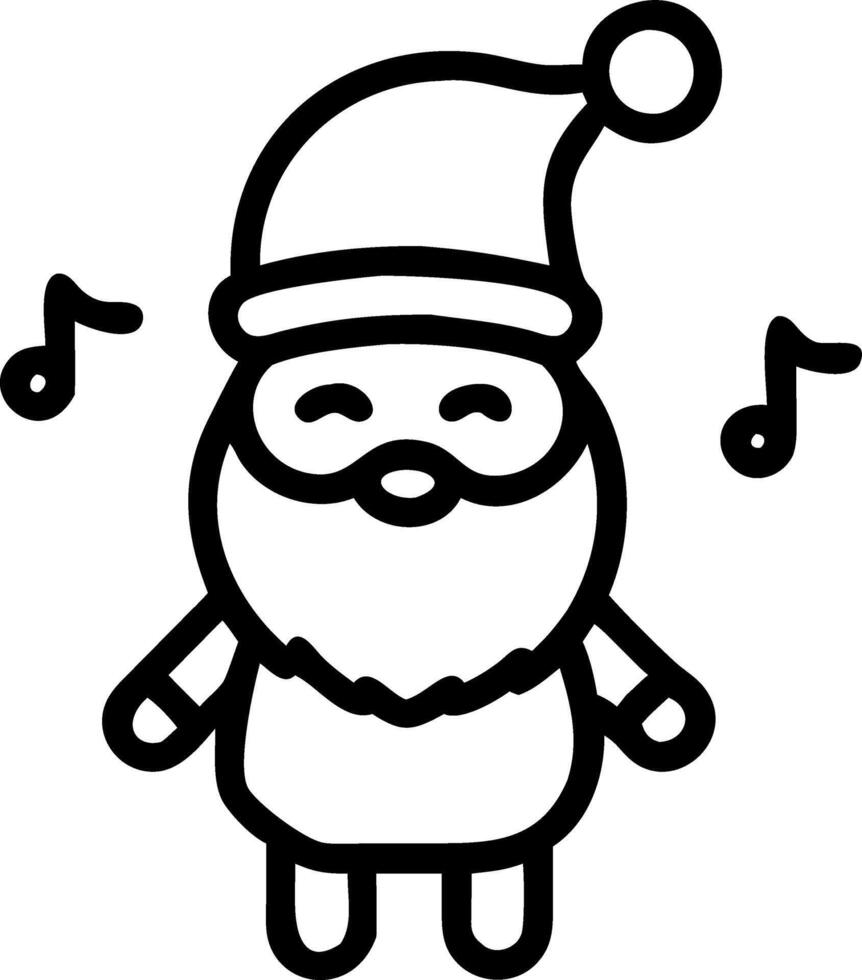 Santas Christmas Caroling vector