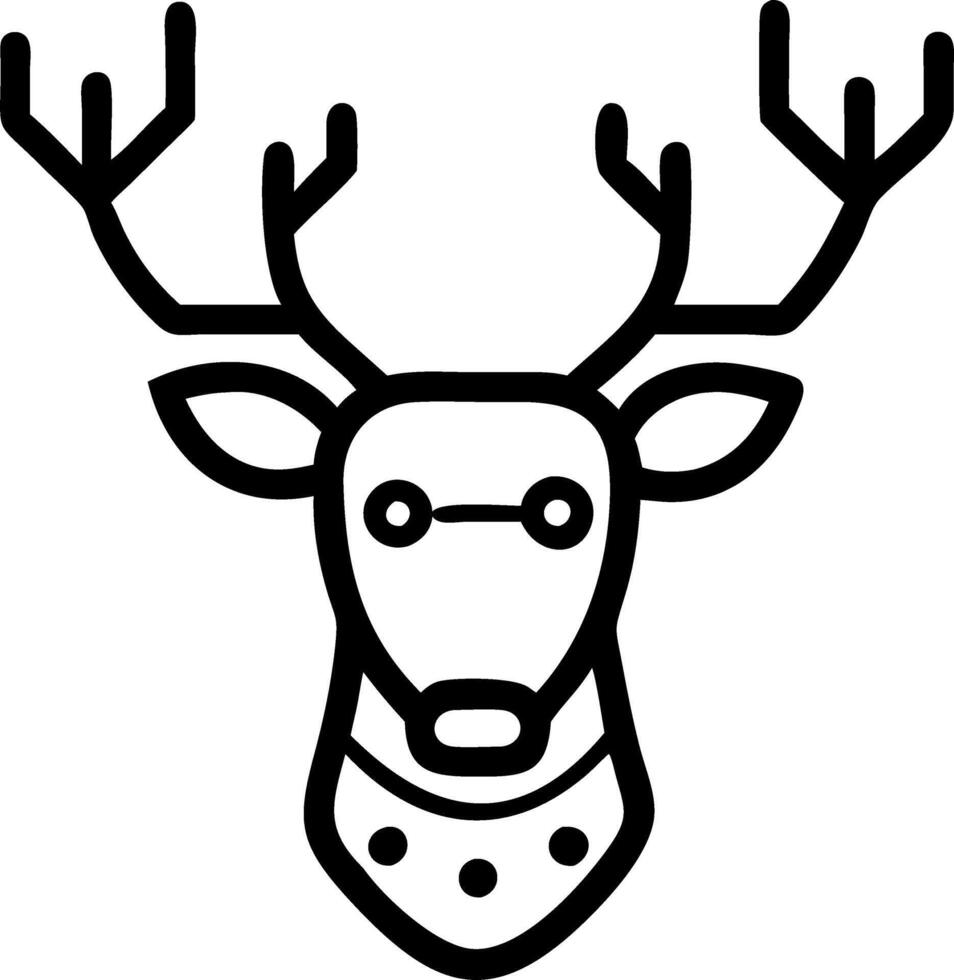 Santas Cybernetic Reindeer vector