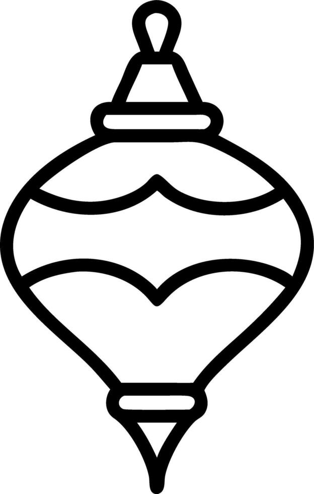 Santas Floating Christmas Ornament Topper vector