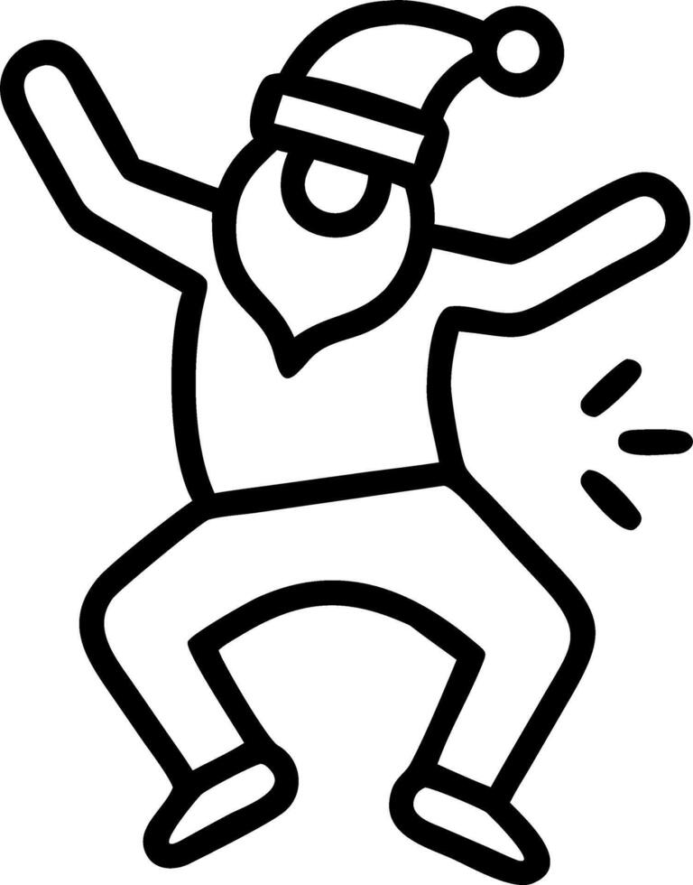 Santas Joyful Dance vector