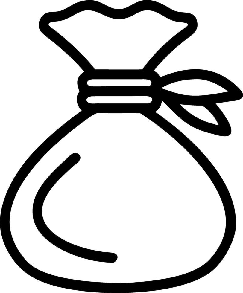 Santas Levitating Gift Bag vector