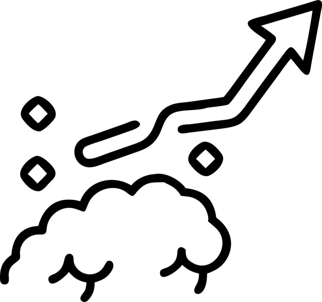 Soaring campaign slogan with voter thought bubbles vector