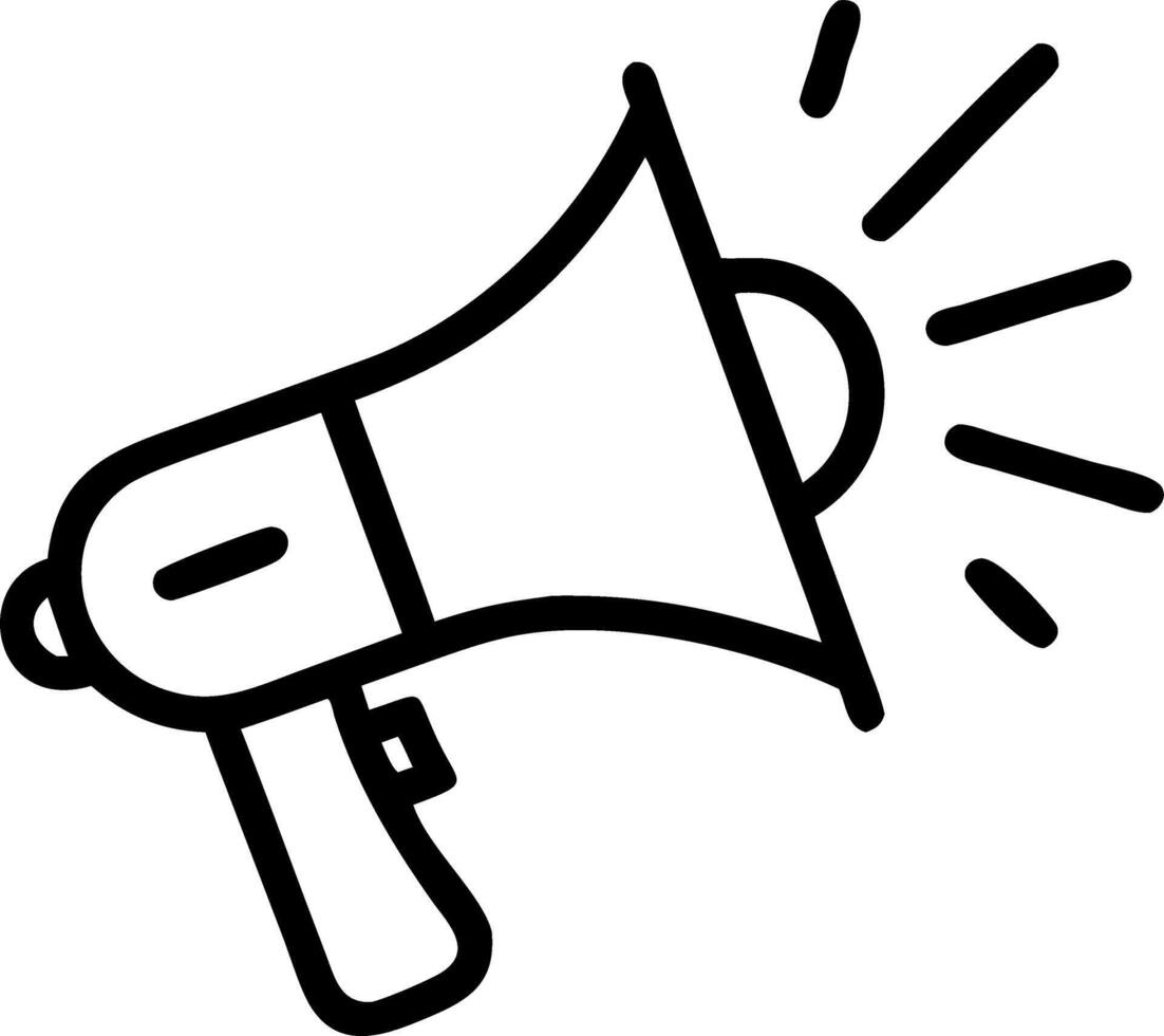 Soft abstract megaphone with bokeh vector