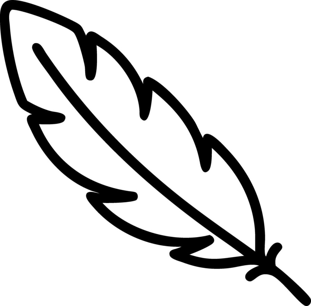 Soft focus white feather vector