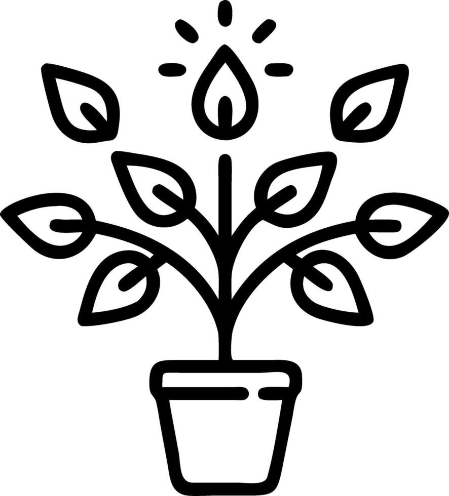Vote count bonsai in policy garden vector