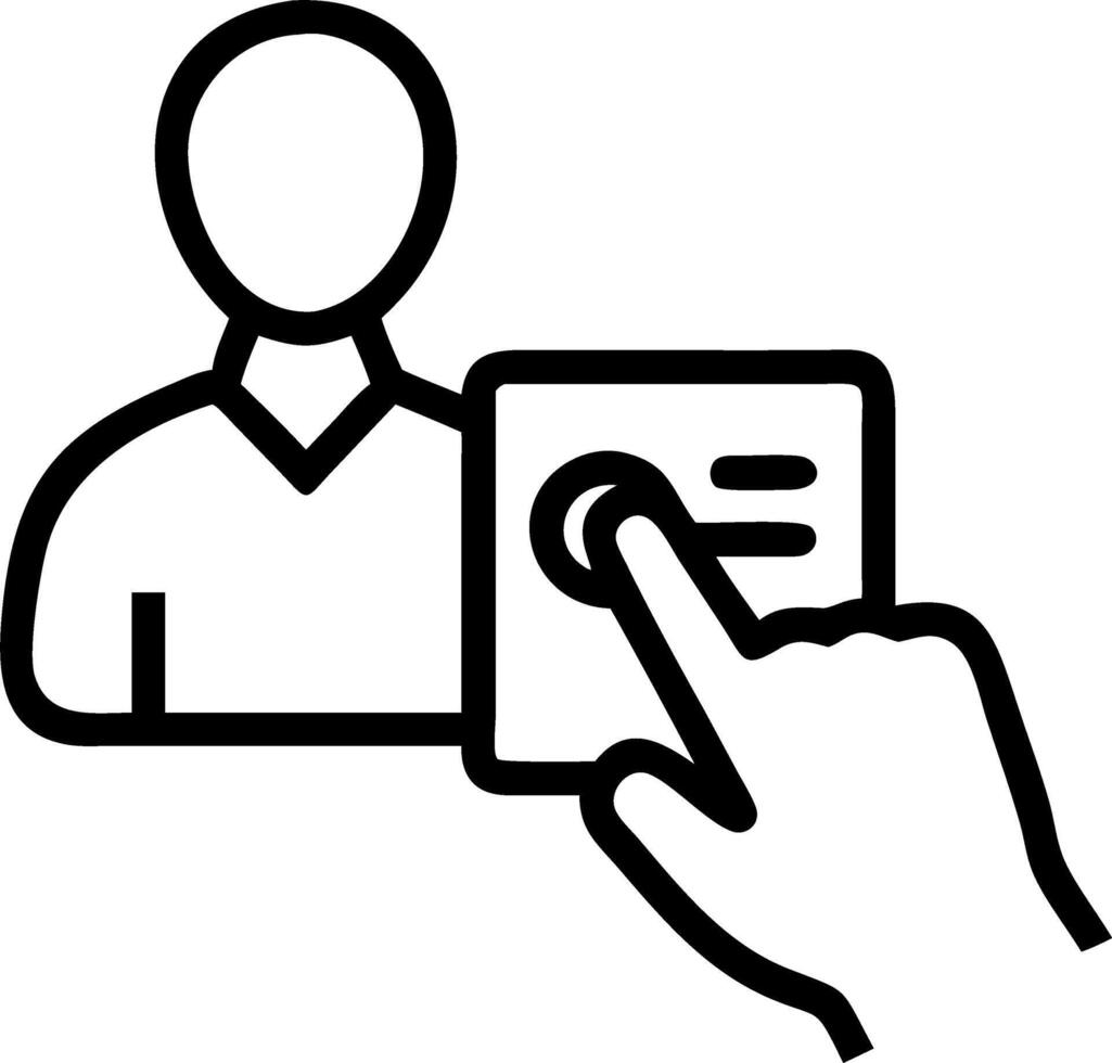 Voter ID verification care vector