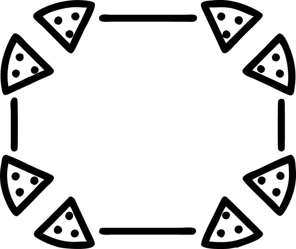 Watermelon Slice Frame vector