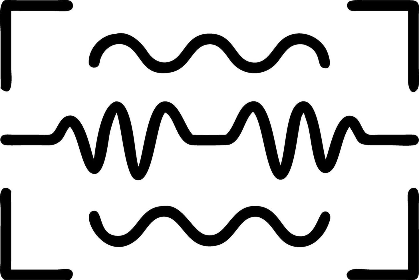 White emotional wave frame vector