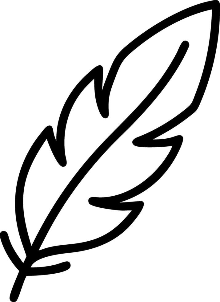 White feather outline tiles vector