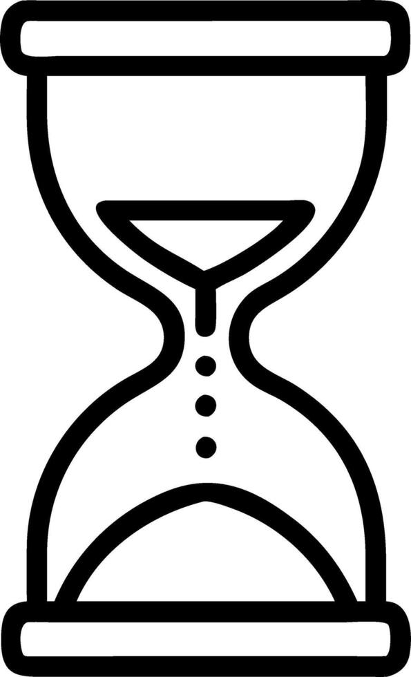 White mindfulness hourglass vector