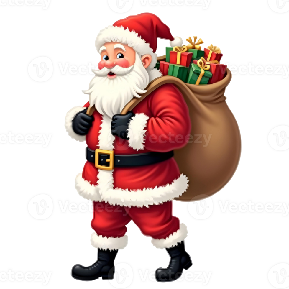 Santa Claus with Gifts png