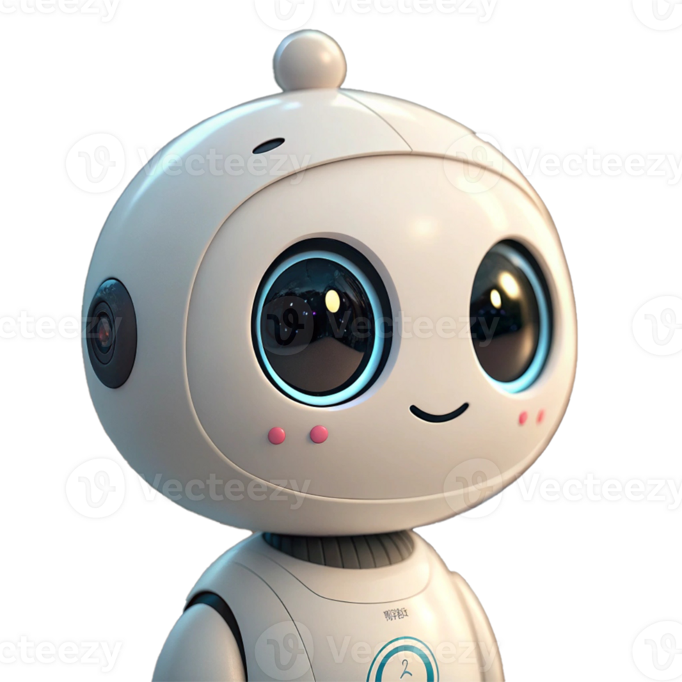 Chat bot companion face background remove file png