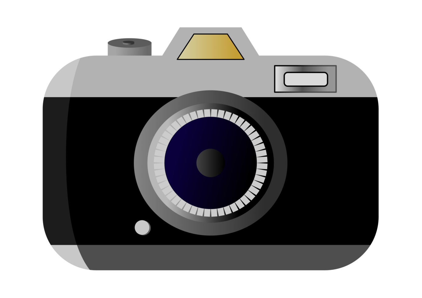 Illustration of a camera in a vintage style png