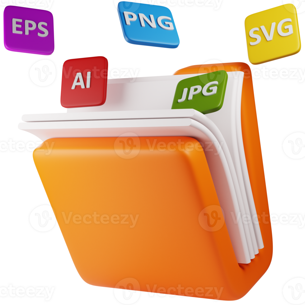 graphic folder icon. graphic design 3d icon illustration. 3d design style. 3d rendering png