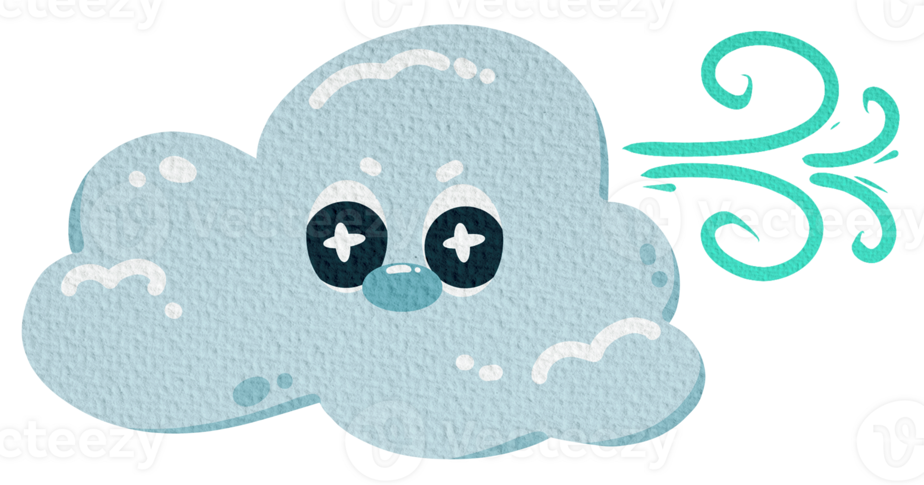 Weather vibes - Clouds with wind png