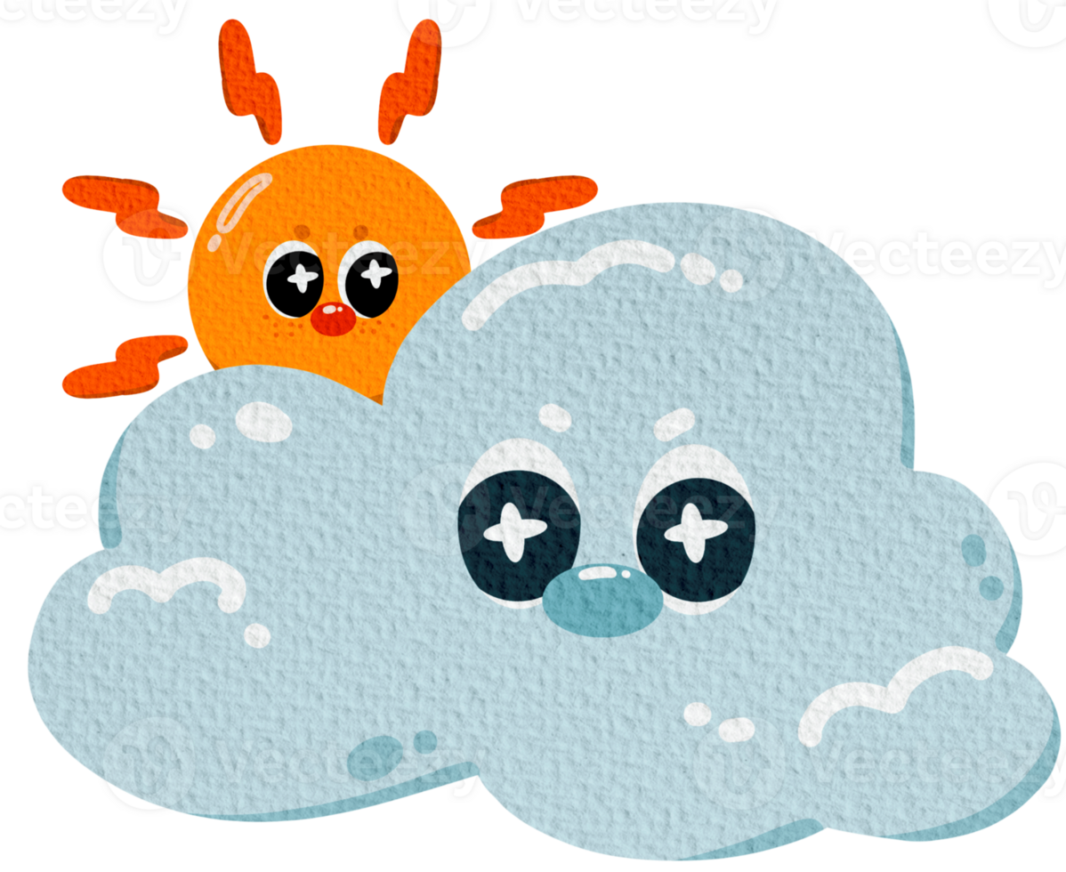 Weather vibes - Sunny clouds out png