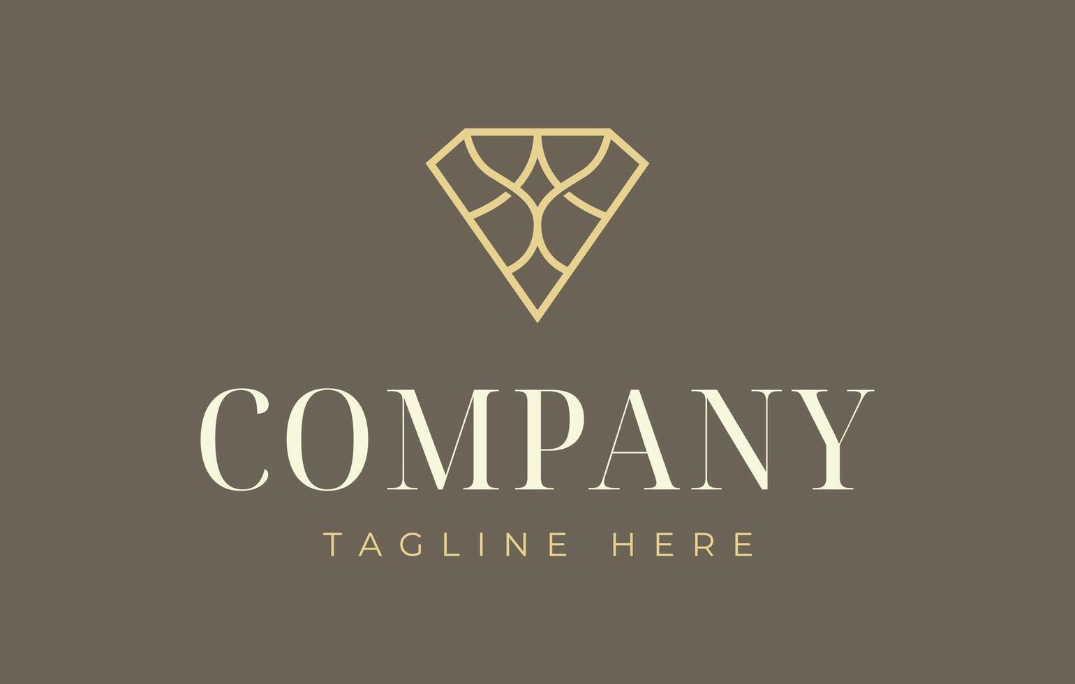 Abstract Lines Diamond Logo Design Template vector