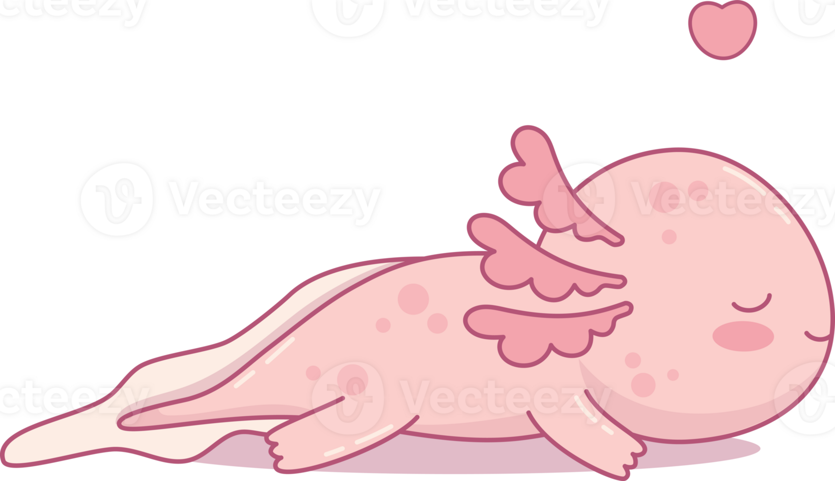 Cute dreamer Axolotl png