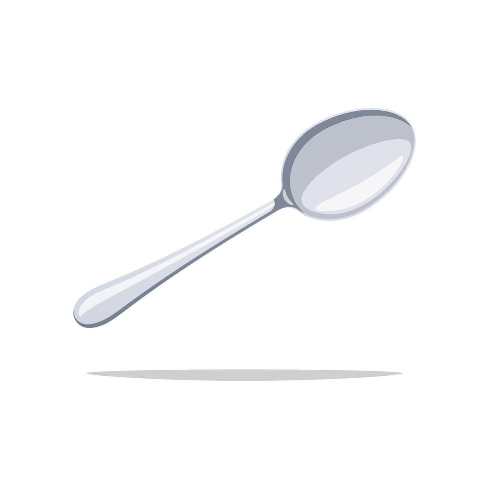 Spoon isolated on white background. vector