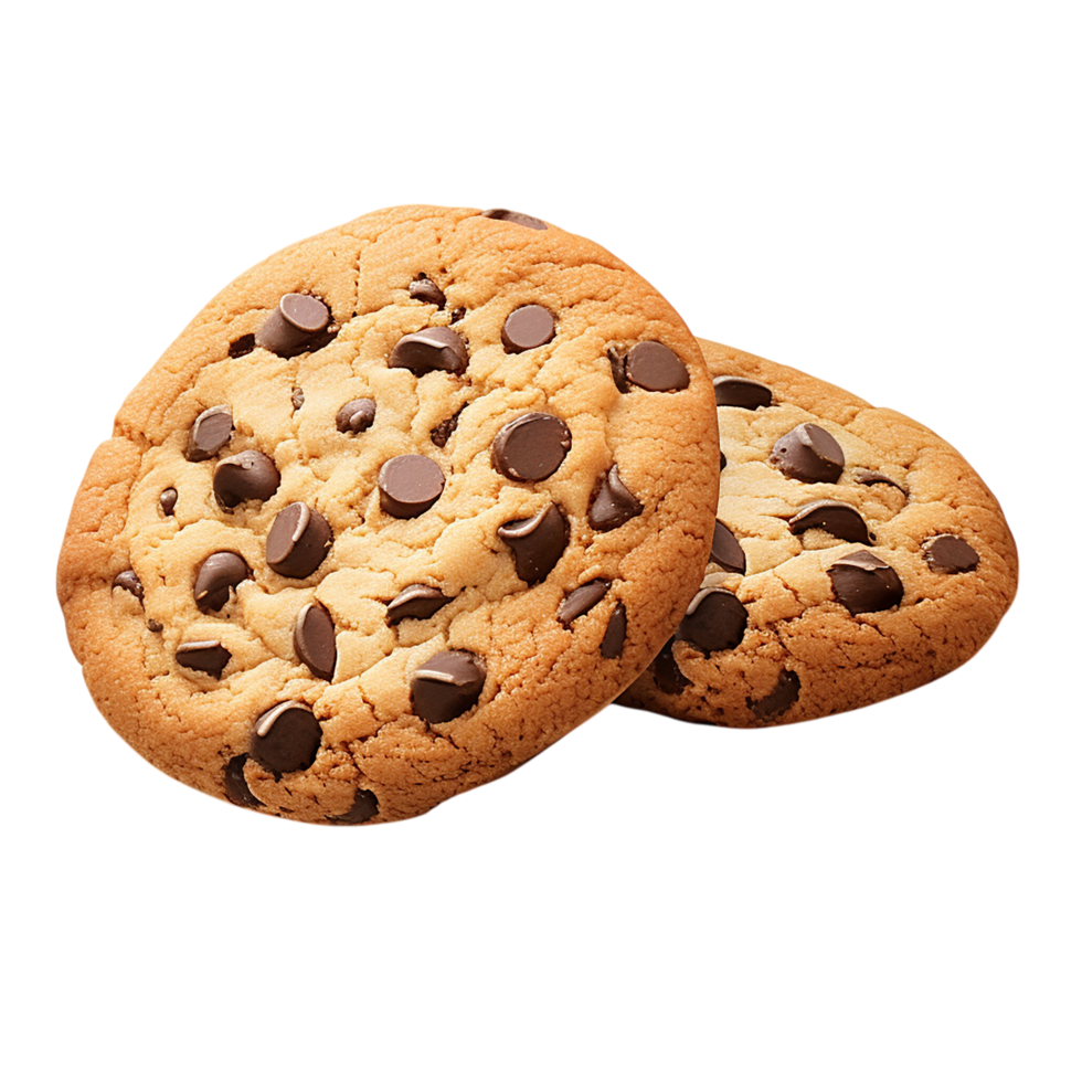 Freshly Baked Chocolate Chip Cookies Closeup png